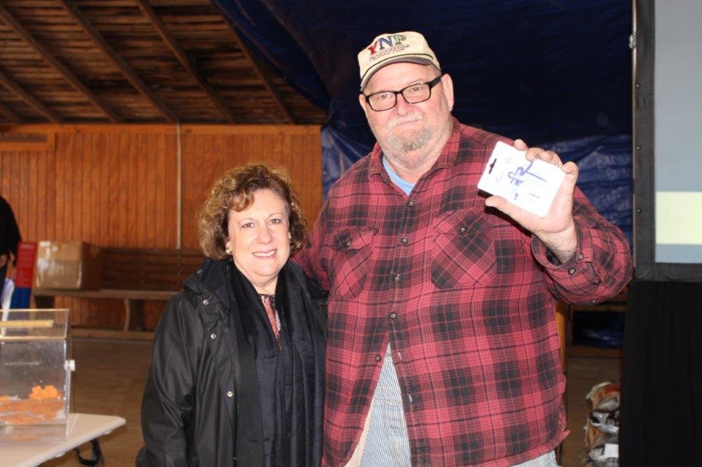 Earl Cash of Winnsboro was grand prize winner in the Wood County Electric Co-op’s annual drawing at its memership meeting Friday. (Monitor photo by Larry Tucker)